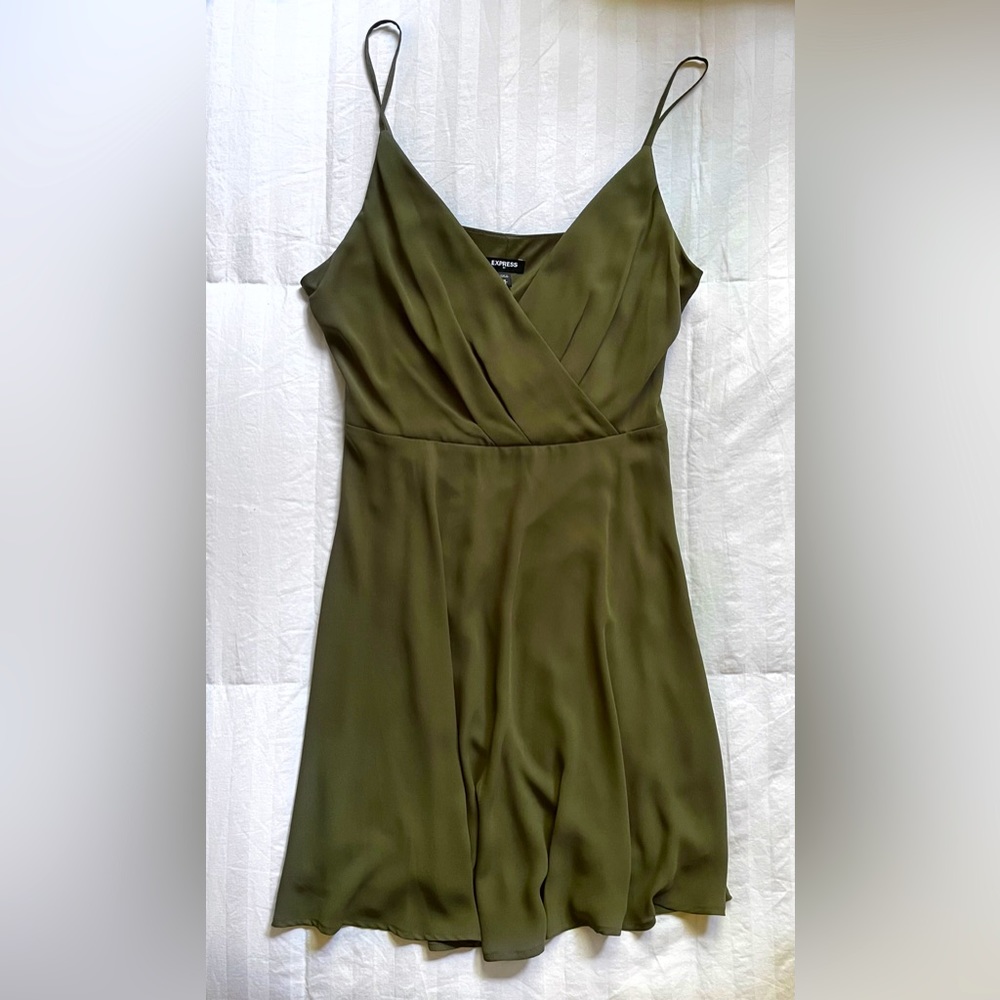NWT - Express Mini Dress - Olive Green